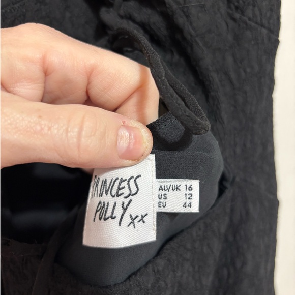 Princess Polly Textured Black Dress - Picture 4 of 7